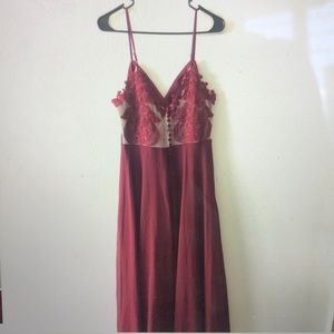 Floor length ball gown